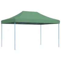 vidaXL Tente de réception pliable Pop-Up verte 440x292x315 cm