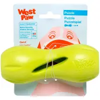 West Paw Zogoflex Qwizl Jouet puzzle pour chien Jouet interactif mcher pour chiens Distribue des friandises pour animaux de compagnie Jo
