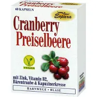 Espara GmbH Espara Gélules de canneberge et d'airelle rouge, 60 gélules