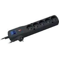 LESTAR LF-530WA 5+ 3L G-A K.:CZ 1,5M surge protector Black 5 AC outlet(s) 230 V 1.5 m