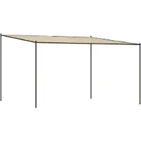 Syfax Belvédère beige 4x4 m 180 g/m² tissu et acier
