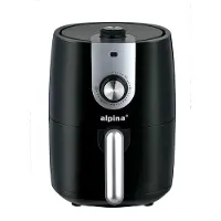 Alpina Airfryer 2L - Friteuse à air chaud 1-4 personnes - Friteuse à air avec minuterie - température réglable de 80 à 200 degrés - avec fonction minuterie - four à air chaud 900W