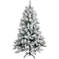 Magic Home Sapin MagicHome Noël Harry, enneigé, 180 cm
