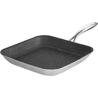 Hensslers HSN Viereckpfanne 30cm ES, Poêle + casserole, Noir, Argent