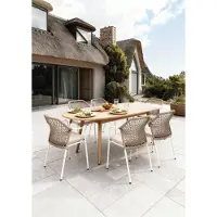 Veba Table de salle à manger extensible Madera en teck 180/240-100 cm (1 pièce)
