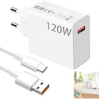 KALANKA -Chargeur 120W pour Xiaomi, 120W Chargeur Charge Rapide USB C avec Câble USB C 1m pour Xiaomi 14 Ultra 11T Pro 12T 13 Pro 13 Lite 13 12 12X, Redmi Note 12pro Poco X6 X4