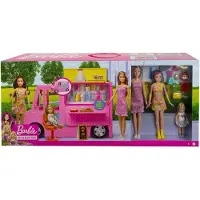 Barbie Poupée Food Truck Sisters et accessoires