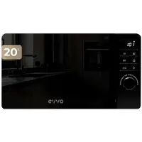Cecotec EVVO Micro-ondes pose libre M20 Black. Fonction gril, 800 W, capacité de 20 L, écran numérique et panneau de commande