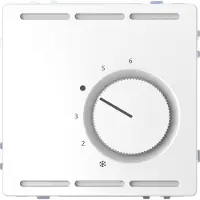 Merten MEG5762-6035 Régulateur de température ambiante 230V avec contact inverseur et plaque centrale D-Life lotosweiß