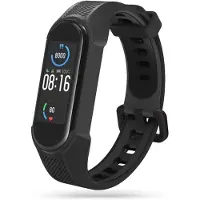 Tech-Protect Armor Strap pour Xiaomi Mi Smart Band 5/6/7/NFC - Noir (Silicone, TPU caoutchouc), Sangles de montre, Noir