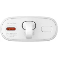 Baseus Powerbank Popsicle 5200Mah 20W Avec Câble Lightning Intégré (+ Câble Simple Usb-C - Usb-C 60W/20V/3A/30Cm) - Blanc/Vert