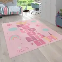 Tapis.fr Tapis pour enfants Bini rose 200 cm carré