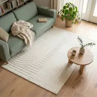 FRAAI Tapis scandinave | Charm Arches Blanc | 160x230cm | Blanc | Rectangulaire | Tapis