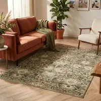 FRAAI Tapis floral | Rosie Vert | 120x170cm | Vert | Rectangulaire | Tapis