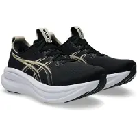 Asics Chaussure de course 'Gel-Nimbus 28' beige clair / noir