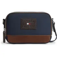 Tommy Hilfiger Sac à bandoulière 'Heritage' bleu marine / marron / brun foncé / rouge
