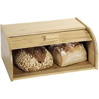 Kesper Boîte À Pain Avec Volet Roulant En Bambou - Beige - L 40 X P 27 X H 17 Cm