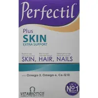 Vitabiotics Perfectil Plus Skin - 28 comprimés + 28 capsules pour peau, cheveux et ongles, biotine et micronutriments
