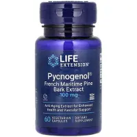 Life Extension , Pycnogénol, Extrait d'Écorce de Pin Maritime Français, 100 mg, 60 Gélules Végétariennes