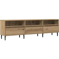 vidaXL Meuble TV chêne artisanal 150x30x44,5 cm bois d'ingénierie