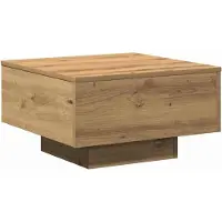 vidaXL Table basse Artisian Chêne 55X55X31 Cm Avec Bois d'Ingénierie Lumarko !