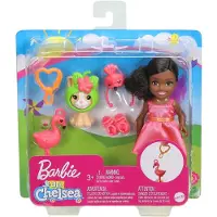 Barbie Mattel GHV69 ; GJW30 - Poupée Chelsea en costume de flamant rose