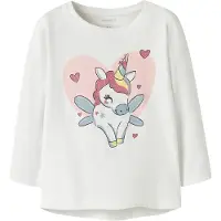 Name it T-Shirt 'NMFVIX' bleu-gris / magenta / rosé / blanc