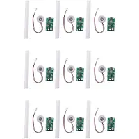 Exogio Plaque D'Atomisation de Brumisateur 9 PièCes avec Module D'Humidificateur USB 5 V Pilote de Carte de Circuit IntéGré avec Interrupteur de
