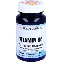 Hecht Pharma GmbH Geschäftsbereich Handelsware GALL PHARMA, Vitamine B6 50 mg, gélules (GPH), boîte de 30 gélules
