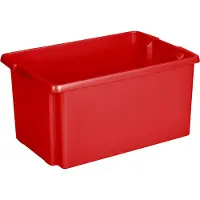 Sunware Bac gerbable et emboîtable Nesta 51 L rouge 59,5 x 39,5 x 28 cm