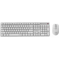 Gembird Kbs-wms-01-w-cyrl Silent Ru Layout Wireless Keyboard And Mouse Argenté