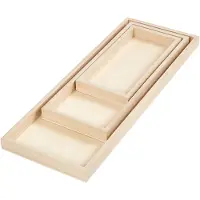 Creativ Light Châssis rectangulaires en bois - Non spécifié - 20 cm, 30 cm, 40 cm - 3 pièces - Marron