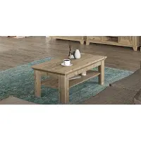 Forte Table basse, table de salon, table d'appoint, style cottage, Bramberg, épicéa, 120 cm