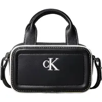 Calvin Klein Sacs à main 'Contrast Monogram' noir / blanc