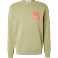 Scotch & Soda Sweat-shirt olive / rouge orangé