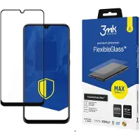 3MK hybrid glass Flexible 2.5D Max for Samsung Galaxy A50 black frame (1 pcs, Samsung Galaxy A50), Téléphone portable : film de protection, Noir, Transparent