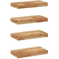 vidaXL Étagères flottantes 4 pcs 40x20x4 cm acacia massif à l'huile