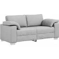 vidaXL Canapé avec coussin Gris nuage 180 x 77 x 82 cm tissu