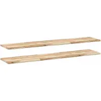 vidaXL Étagères flottantes 2 pcs 160x30x2 cm acacia massif non traité