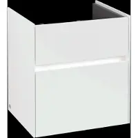 Villeroy & Boch Collaro Meuble sous-lavabo, 2 tiroirs, lavabo au centre, avec éclairage, 510x546x414mm, C007B0DH
