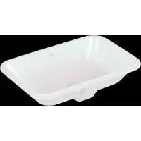 Villeroy & Boch V&B lavabo à encastrer ARCHITECTURA 560x360mm, avec cuvette, rectangulaire blanc (360 mm, 560 mm)