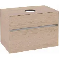Villeroy & Boch Collaro Meuble sous-lavabo, suspendu, 2 tiroirs, lavabo au centre, 800x548x500mm, C03700VJ