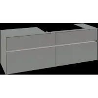 Villeroy & Boch Collaro Meuble sous-lavabo, 4 tiroirs, lavabo à droite, avec éclairage, 1600x548x500mm, C027B0AF