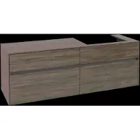 Villeroy & Boch Collaro Meuble sous-lavabo, montage mural, 4 tiroirs SoftClose, lavabo à droite, 1600x548x500mm, C02300VH