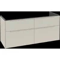 Villeroy & Boch Subway 3.0 armoire sous lavabo, éclairage LED, 4 tiroirs, 1272x576x478mm, C568L2VN