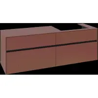 Villeroy & Boch Collaro Meuble sous-lavabo, montage mural, 4 tiroirs SoftClose, lavabo à droite, 1600x548x500mm, C02300AH