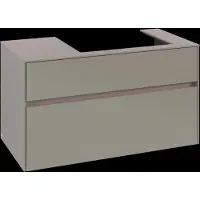 Villeroy & Boch Collaro Meuble sous-lavabo, 2 tiroirs, lavabo à droite, suspendu, 1000x548x500mm, C01800VM