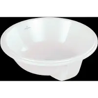 Villeroy & Boch V&B lavabo à encastrer ARCHITECTURA d= 400mm, avec cuvette, rond we C+ (400 mm, 400 mm)