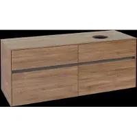 Villeroy & Boch Collaro Meuble sous-lavabo, 4 tiroirs, lavabo à droite, 1400x548x500mm, C04700RH