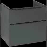 Villeroy & Boch Subway 3.0 armoire sous lavabo, éclairage LED, 2 tiroirs, 622x576x478mm, C576L1VR